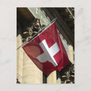 Postal swiss de bandera
