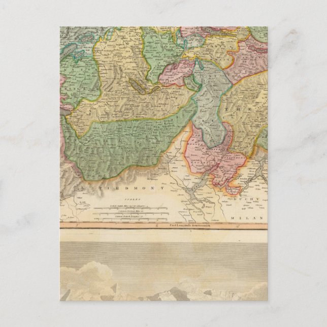 Postal Swisserland, Mt Blanc (Anverso)