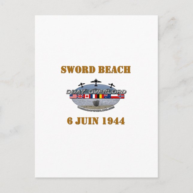 Postal Sword Beach 1944 (Anverso)