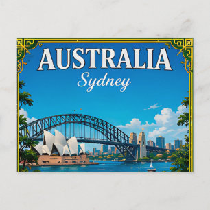 Postal 🌏 Sydney Australia Recuerdo Desde Puerto 🌏