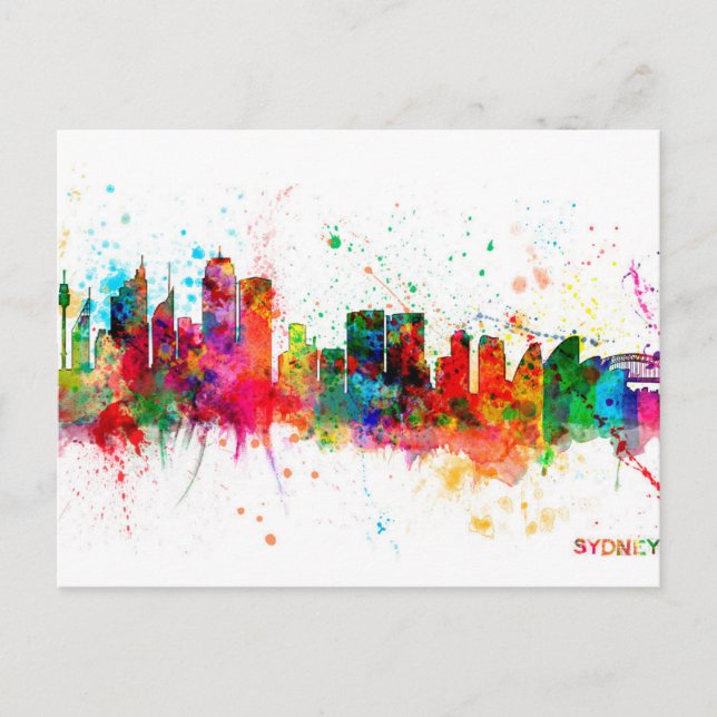 Postal Sydney Australia Skyline (Anverso)