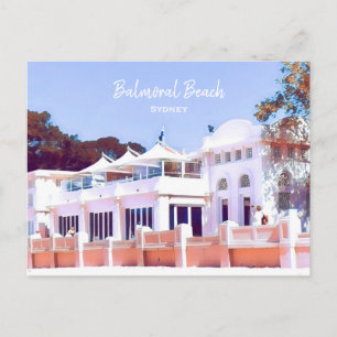 Postal Sydney Balmoral Beach retro Bathers Pavillion