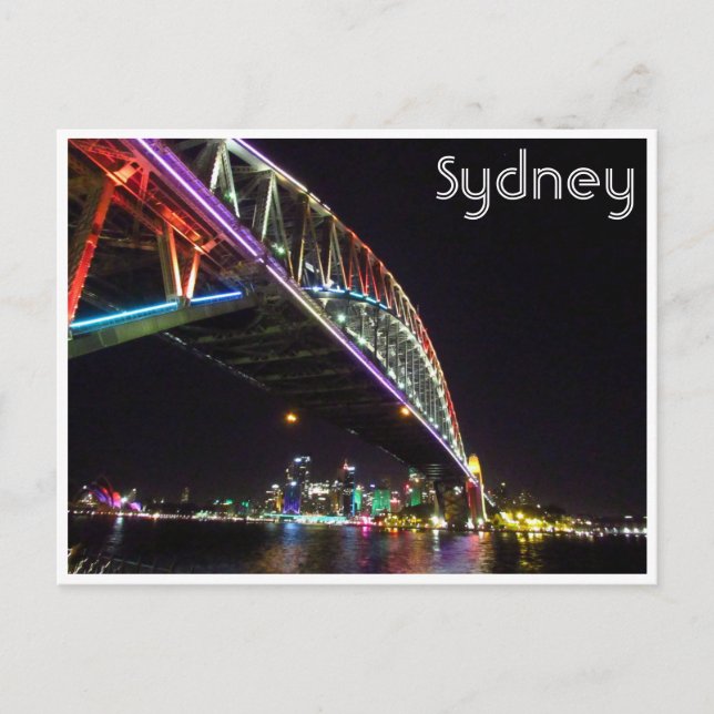 Postal sydney bridge vivid (Anverso)