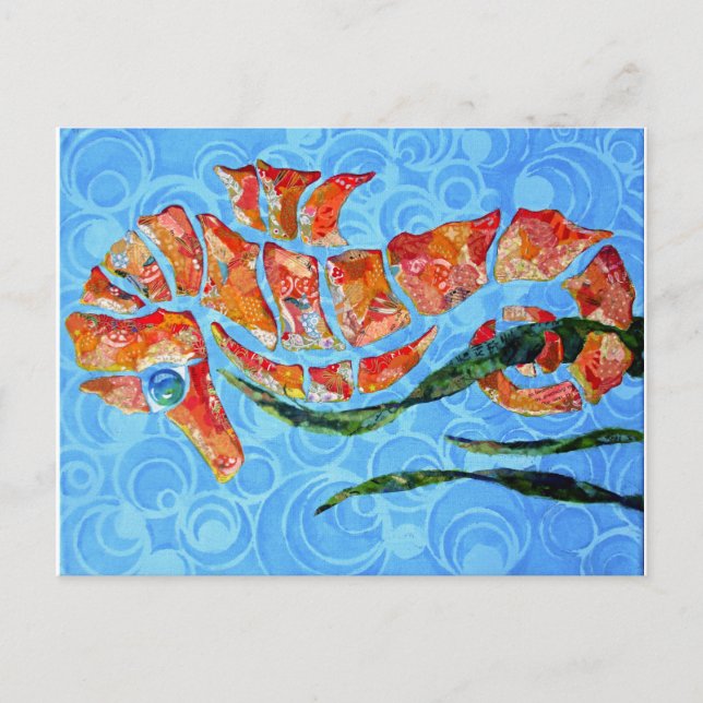 Postal Sydney - collage de caballitos de mar (Anverso)