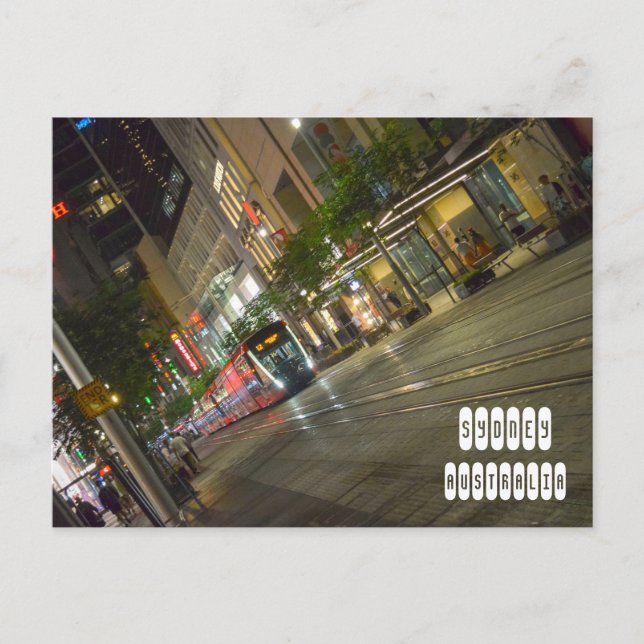 Postal Sydney de noche (Anverso)