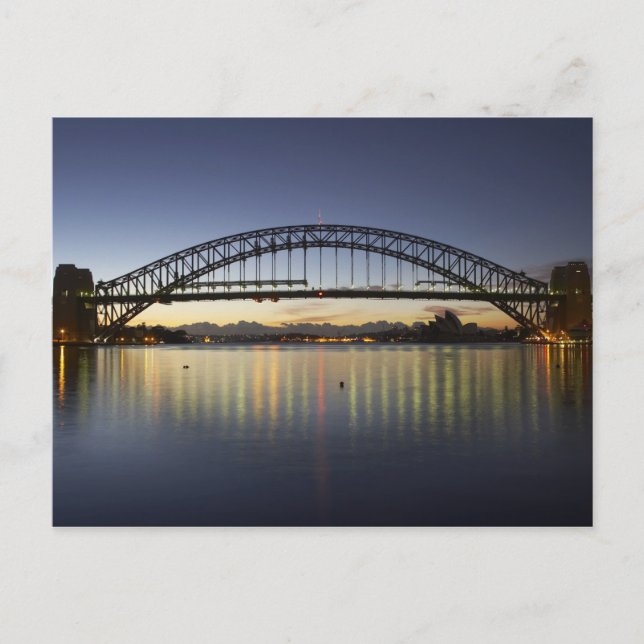 Postal Sydney Harbour Bridge y Sydney Opera House en (Anverso)