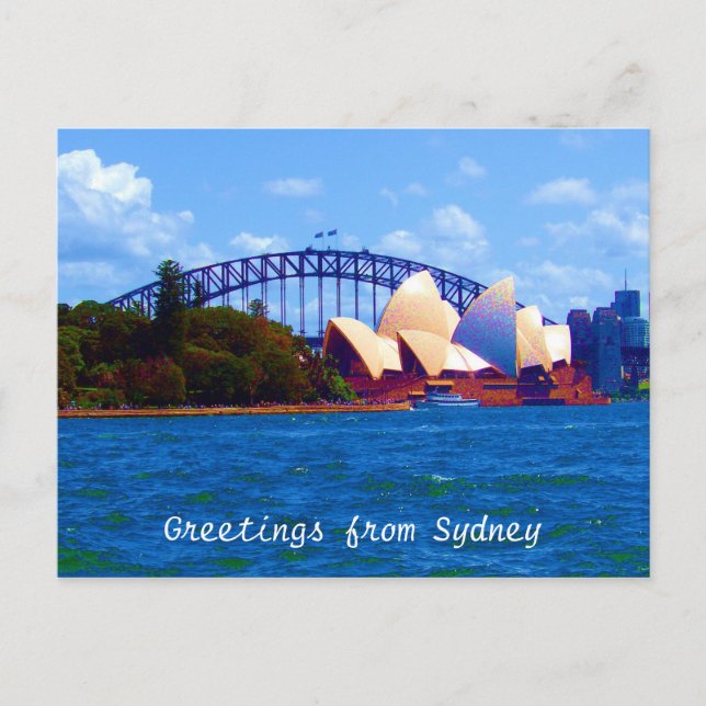 Postal sydney harbour bright (Anverso)
