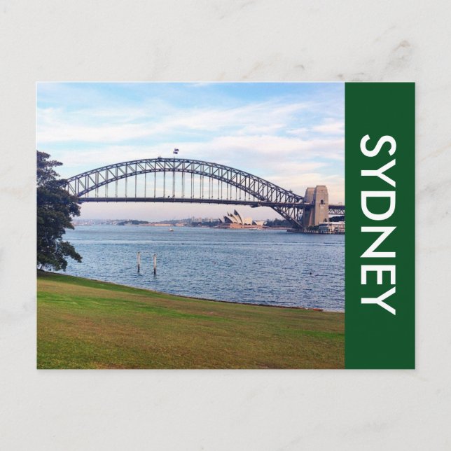 Postal sydney harbour green (Anverso)