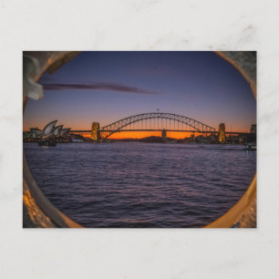 Postal Sydney Harbour Sunset