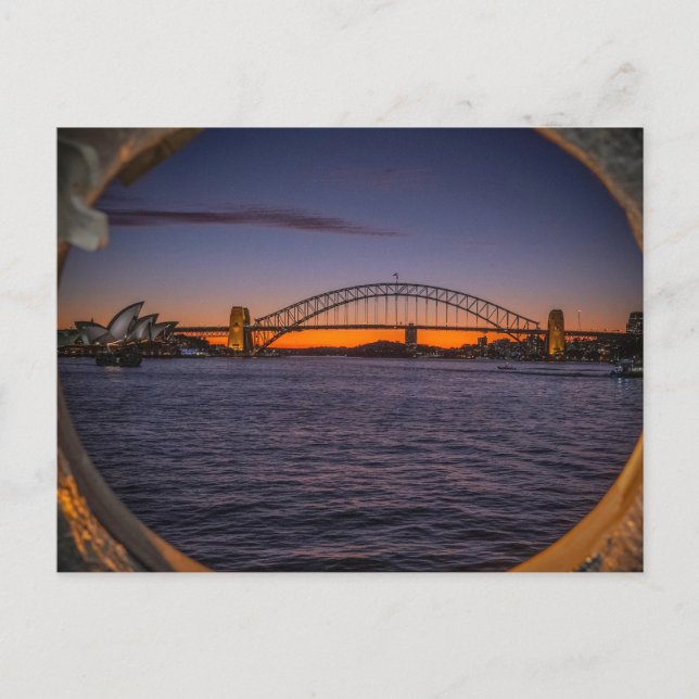 Postal Sydney Harbour Sunset (Anverso)