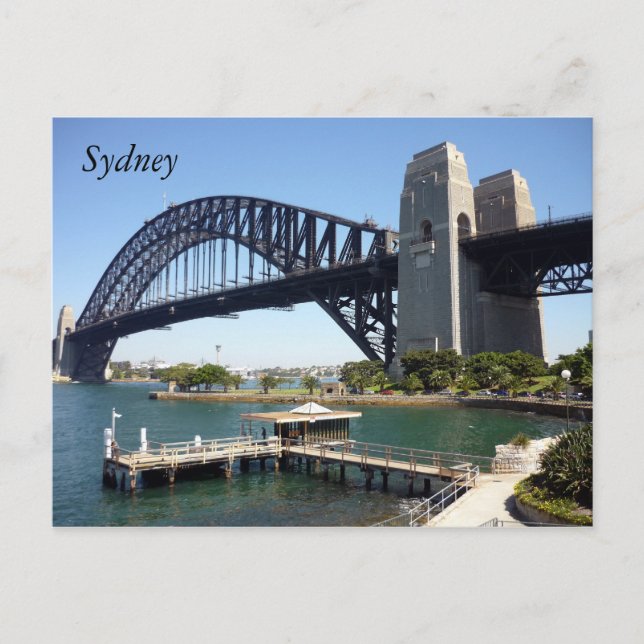 Postal sydney harbour wharf (Anverso)