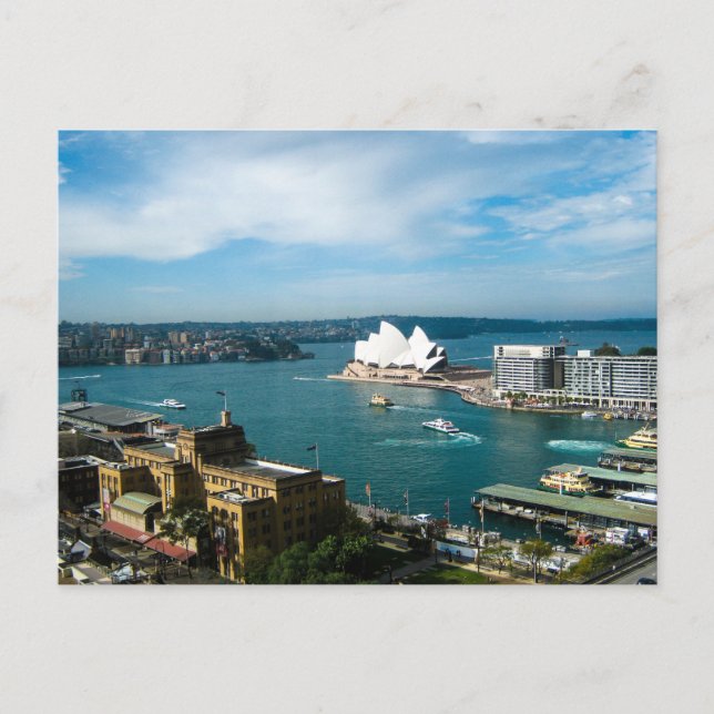 Postal Sydney Harbour y la Ópera - Postcard (Anverso)