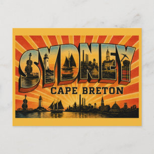 Postal Sydney Nueva Escocia Corazón de la Isla