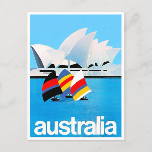 Postal Sydney Opera House Australia Viaje vintage
