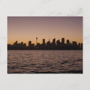 Postal Sydney Skyline al atardecer - Postcard