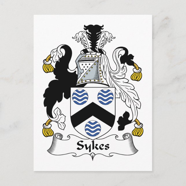 Postal Sykes Family Crest (Anverso)