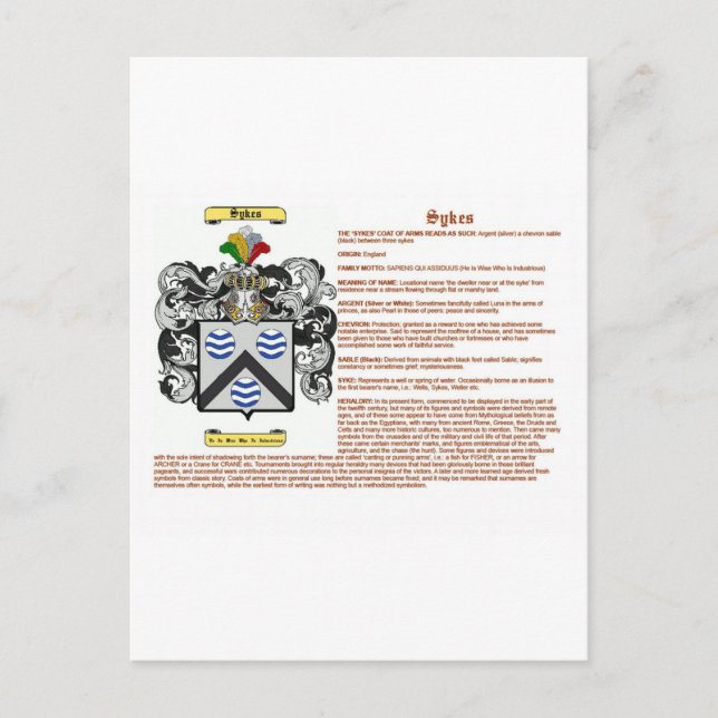 Postal sykes (significado) (Anverso)