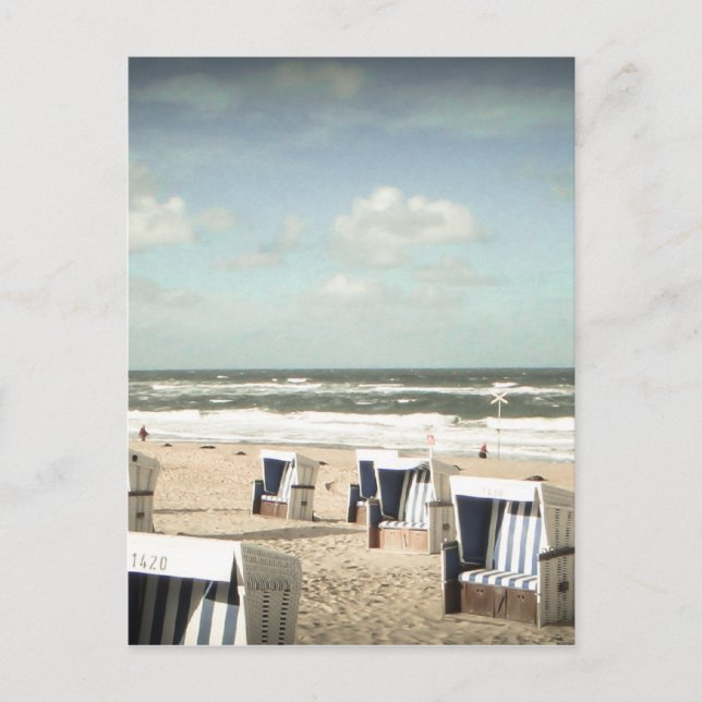 Postal Sylt playa (Anverso)