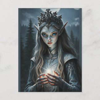Postal Sylvarae Nightwhisper Mística Elfa Hechicera