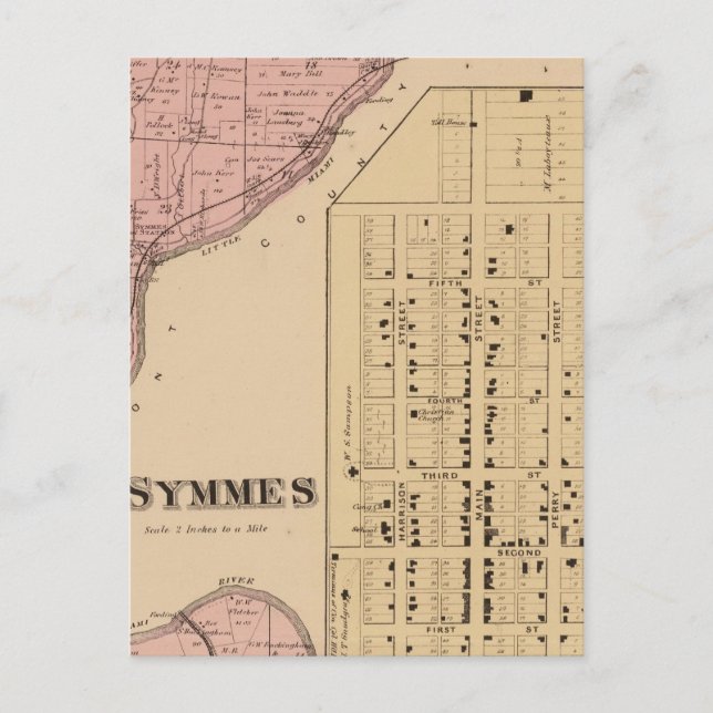 Postal Symmes Mt Pleasant, Ohio (Anverso)