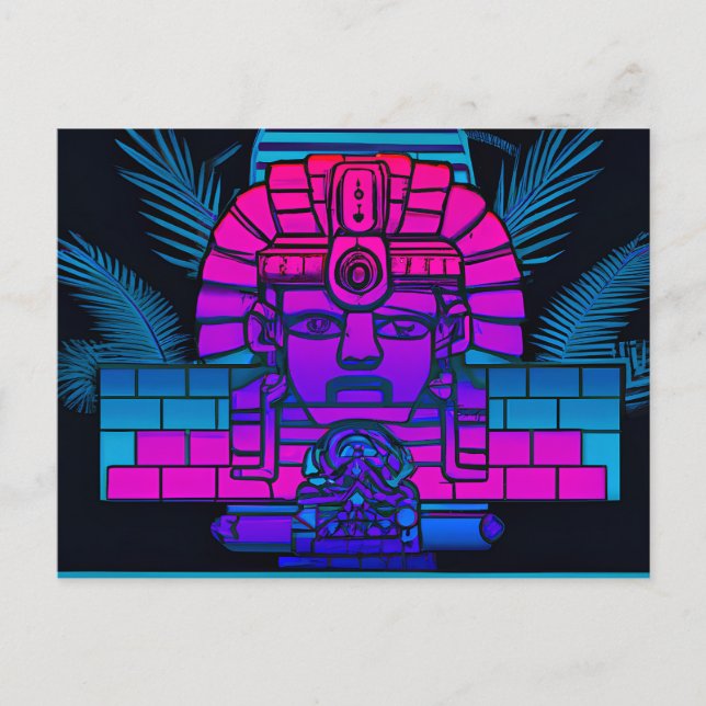 Postal Synthwave Pharaoh (Anverso)