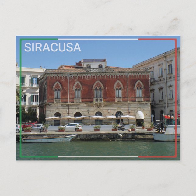 Postal Syracuse - Italia (Anverso)
