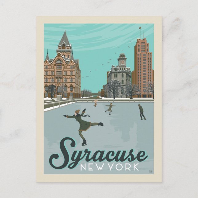 Postal Syracuse, Nueva York (Anverso)
