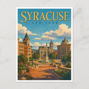 Postal Syracuse Nueva York Clinton Square GeoSaga