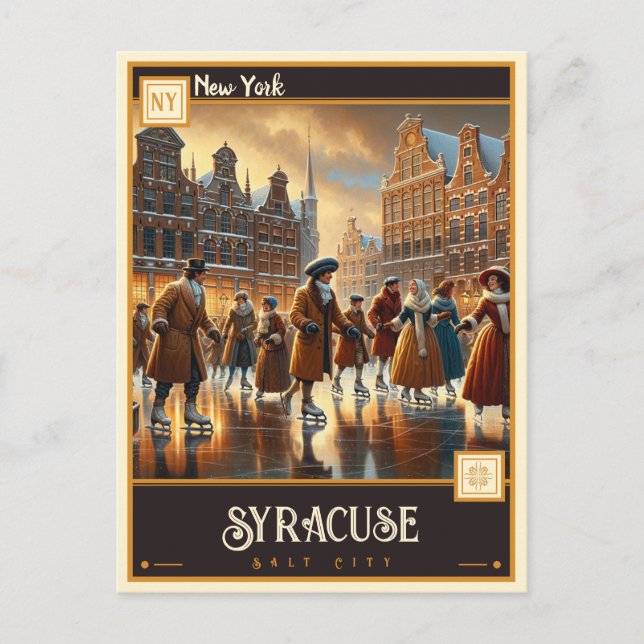 Postal Syracuse, Nueva York | Vintage (Anverso)