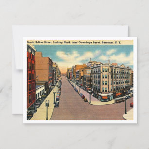 Postal Syracuse NY Salinas St View 1940