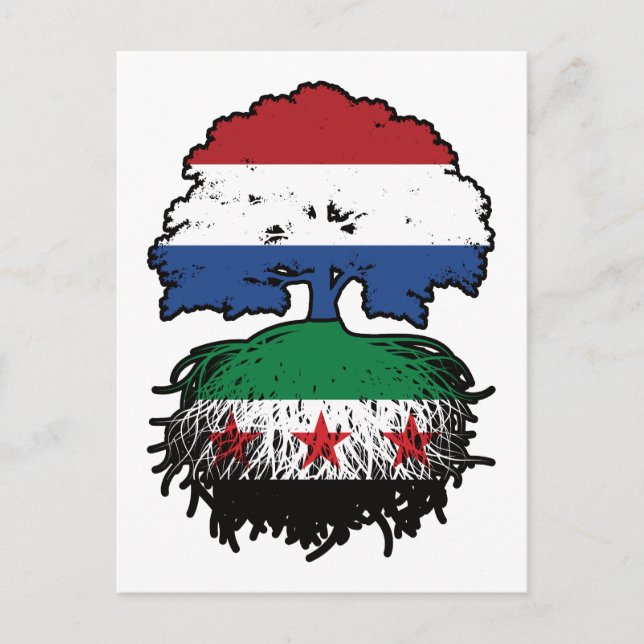 Postal Syrian Dutch Roots and Crown Tree (Anverso)