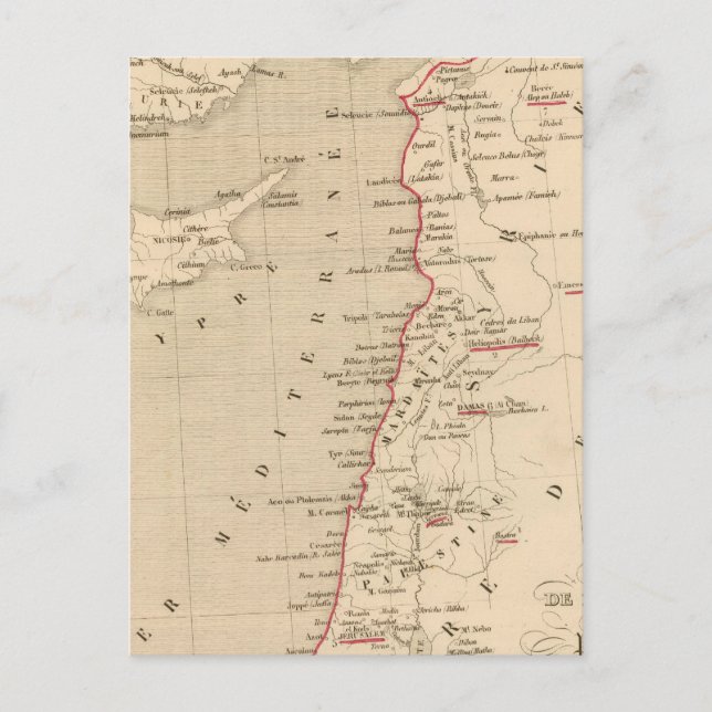 Postal Syrie et de la Palestine, 624 ans apres JC (Anverso)