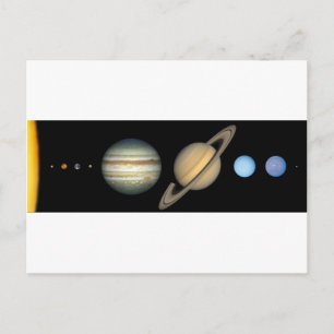 Postal Système solaire à l'échelle - Escala del sistema s