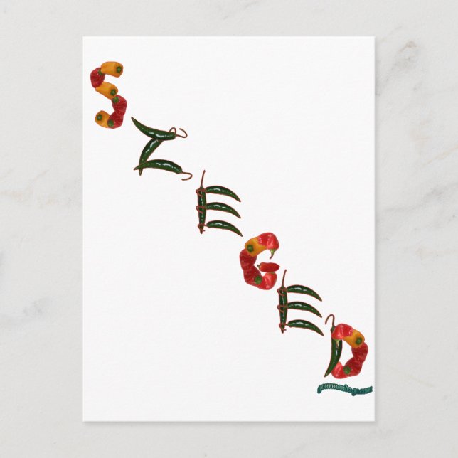 Postal Szeged Chili Peppers (Anverso)
