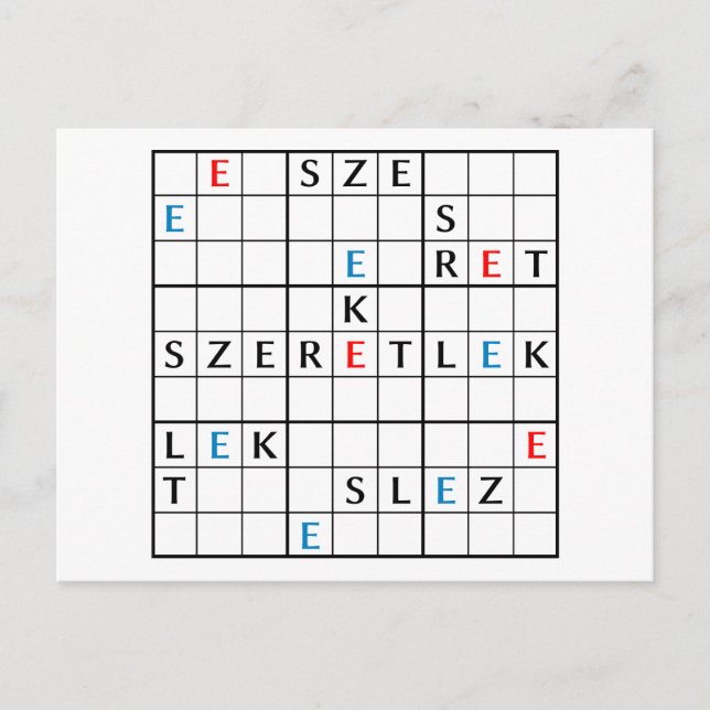 Postal szeretlek (Anverso)