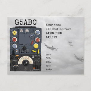 Postal T1154 R1155 Avro Lancaster Bomber WII Radio QSL