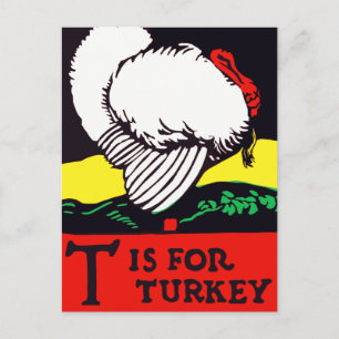 Postal T es para Pavo