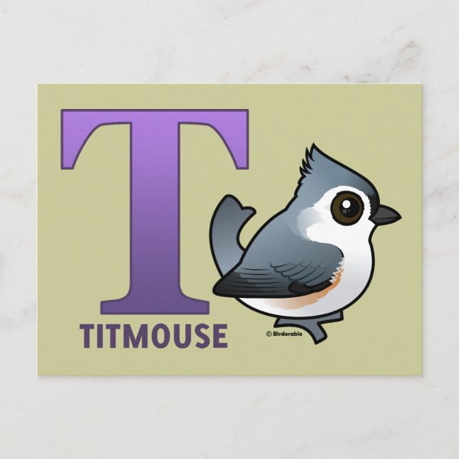 Postal T es para Titmouse (Anverso)