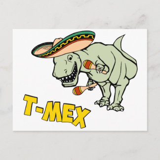 Postal T-Mex T-Rex Tyrannosaurus Dinosaur