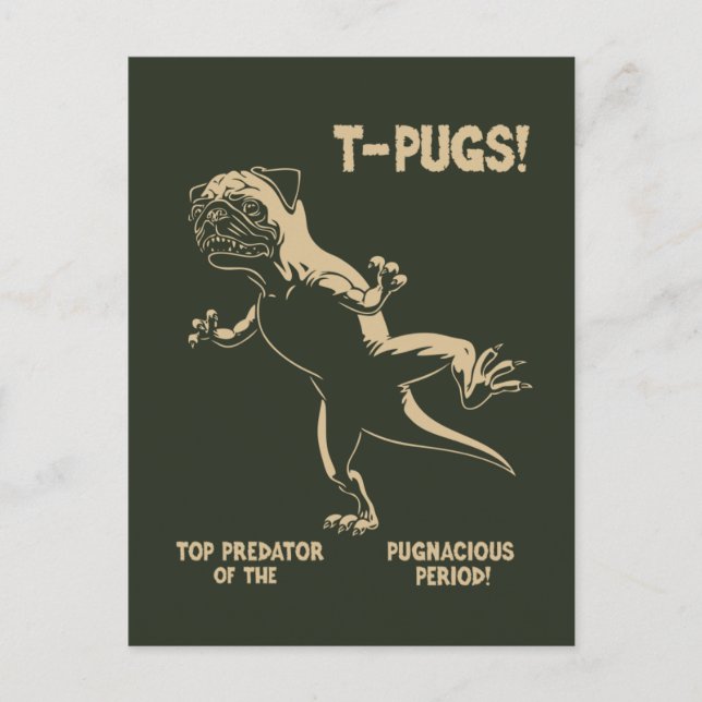 POSTAL ¡T-PUGS! (Anverso)