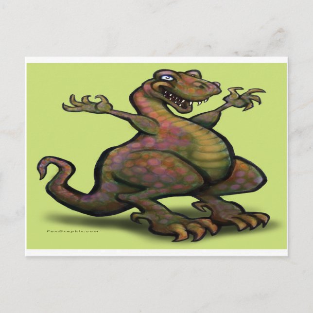 Postal T-Rex (Anverso)