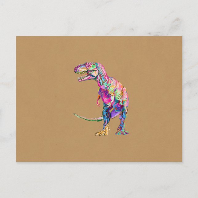 Postal T. rex (Anverso)