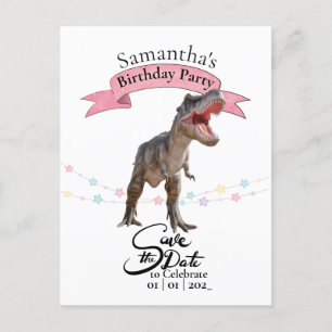 Postal T Rex, Chica Guardar la fecha
