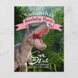 Postal T Rex, Jurassic World, Cumpleaños de niña en la se
