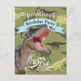Postal T Rex, Jurassic World, Feliz Cumpleaños Patrón