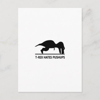 Postal t-rex odia los pushups.ai