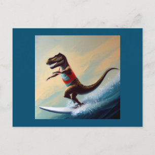 Postal T Rex Surfing