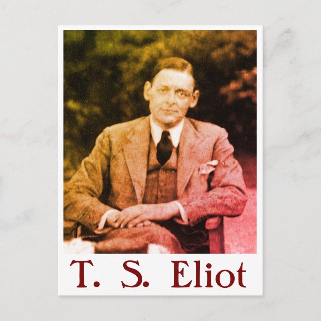 Postal T. S. Eliot (Anverso)