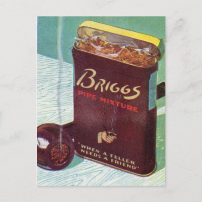 Postal Tabaco de mezcla de tubería de Briggs (Anverso)