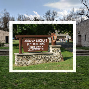 Postal Taberna de Creek Knob, Abraham, lugar de nacimient